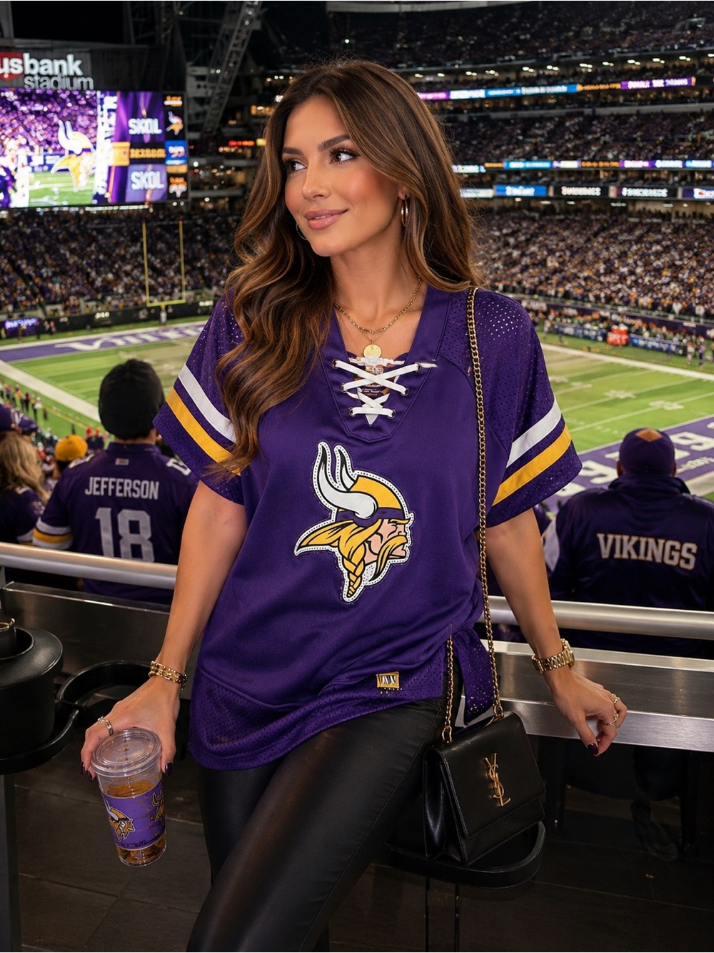 Women’s Minnesota Vikings Jersey - Large